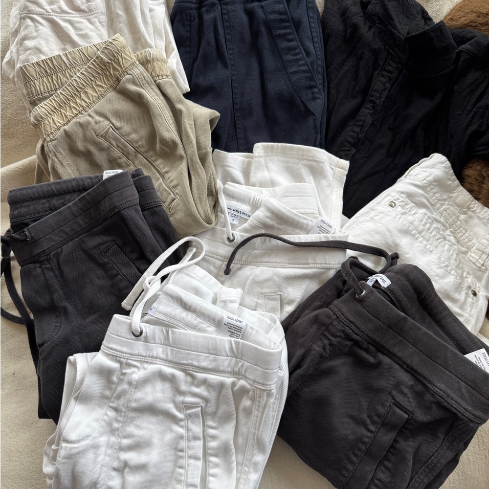 James Perse Casual Pants Lot 8 pairs